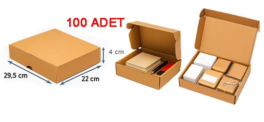 Kare Slim Kraft Kutu 100 Adet